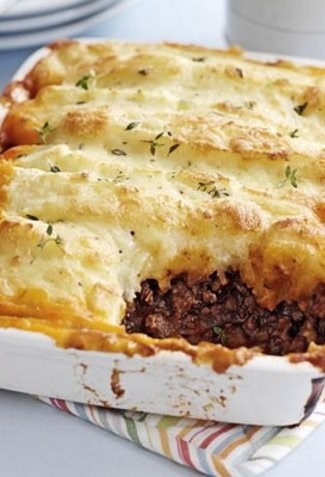 A finished cottage pie